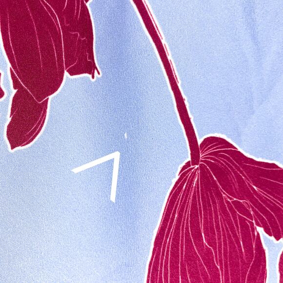 Thakoon Floral Midi Skirt Blue Red Midi Side‎ Slit A-line Elastic Waist Sz 0 - Picture 10 of 14